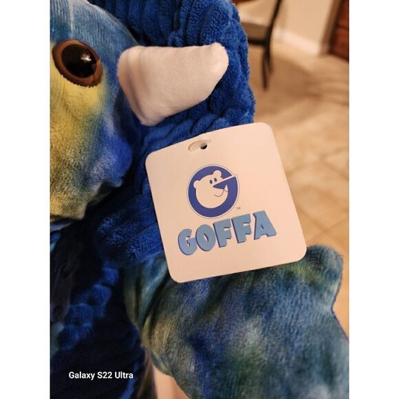 GOFFA Plus Triceratops Dinosaur Childs Backpack with Zipper 19" - Picture 5 of 8